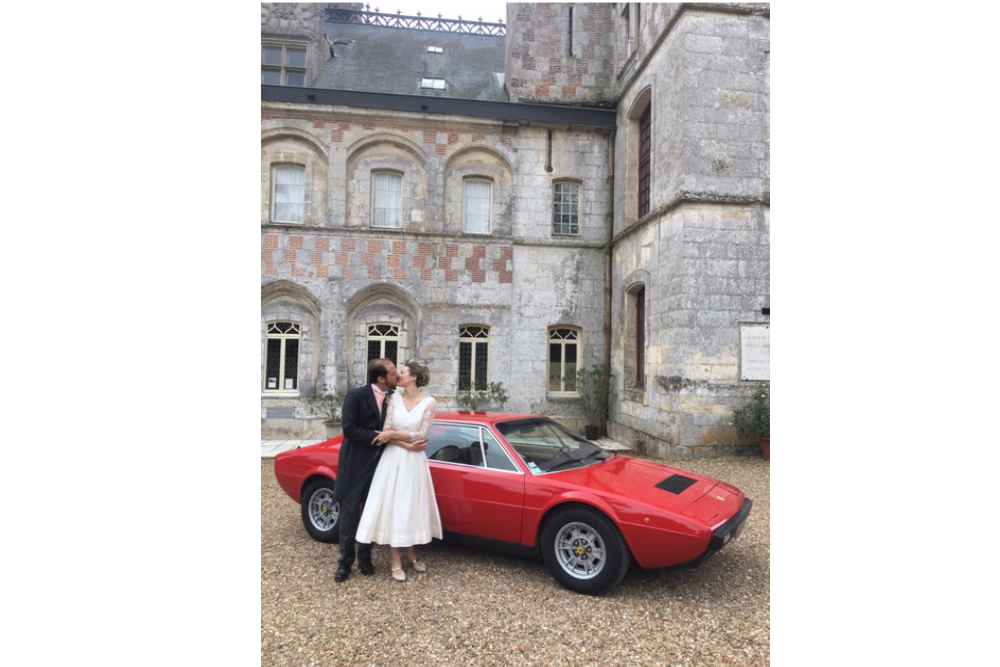 Cour mariage château 